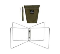 mophrati Support de glacière Portable et résistant pour Camping et Barbecue. Facile à Installer et Compact. Support Universel pour Seau à Glace isolé, Argent, 45 x 27 x 21 cm