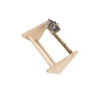 mophrati Support de Jeu de Table avec perchoir d'entraînement - Idéal pour Les propriétaires d'oiseaux souhaitant stimuler et éduquer efficacement Leurs, avec Tasse, 22.4 x 13.5 x 14.3 cm