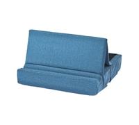 mophrati Support de Tablette Multi-Angles réglable avec Coussinet Doux et Poche pour Un accès Facile pour aux câbles de Chargement et Accessoires. Support Tablette Pliable et, Bleu, 30 x 28 x 6 cm