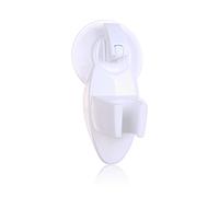 mophrati Supports de pommeau de Douche Couleur Unie fixés au Mur pour Salle Bain, Support Mobile sans poinçon, piédestal siège d'aspiration, Blanc