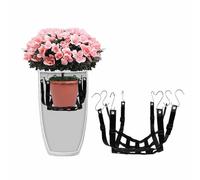 mophrati Suspension pour plantes rétractable, poulies à hauteur réglable, chaîne pour panier suspendu, réseau réglable en hauteur