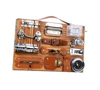 mophrati Tableau d'activités avec loquets en Bois : activités ludiques et éducatives pour développer la motricité Fine, l'exploration sensorielle et l'apprentissage sensoriel.