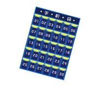 mophrati Tableau de Poche numéroté sur la Porte Organisateur Fournitures Scolaires Sacs de Rangement avec 4 Crochets pour téléphones Portables Petits Articles, N°02