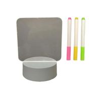 mophrati Tableau d'écriture en acrylique LED, planche à dessin créative éclairée par LED pour le bureau et l'école, UN, Touchez ouvrir