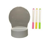 mophrati Tableau d'écriture en acrylique LED, planche à dessin créative éclairée par LED pour le bureau et l'école, D, Touchez ouvrir