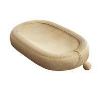 mophrati Tapis à griffer interactif pour Chat, griffoir et lit-griffoir pour Un Confort Optimal. Résistant et idéal pour Jouer et se, Brun Clair, Petit