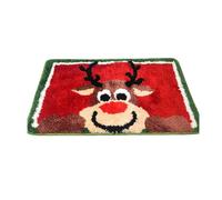 mophrati Tapis de salle de bain exquis avec motif noël classique, très approprié pour les tapis sol noël, tapez+1
