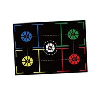 mophrati Tapis d'entraînement de Basketball pour Exercices de Jeu de Jambes, antidérapant, ciblage, Techniques fondamentales, maniement des Mains, 94 x 67 cm
