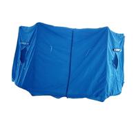 mophrati Tente pour Trampoline, Housse de pour Trampoline, pour Rond, Bleu, 8 poteaux, 12 Pieds