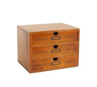 mophrati Tiroir de Rangement en Bois Polyvalent - Rangez et accédez pour aux Articles avec facilité Organisateur de Bureau de Rangement en Bois Multicouche, 3 Couches