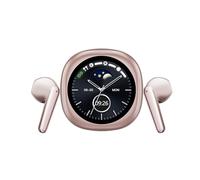 mophrati Traduction en déplacement avec écouteurs Bluetooth et interprète simultané IA. L'application d'interprétation simultanée IA est installée, Rose