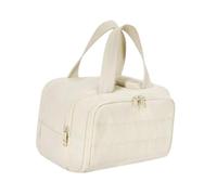 mophrati Trousse de toilette de voyage pratique et légère, idéale pour les vacances et les voyages. Pour Elle est parfaite pour essentiels maquillage toute la famille, Blanc, 30x18.5x22.2cm