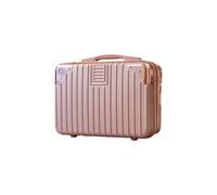 mophrati Valise de Voyage avec Compagnon de Voyage Convivial Bon Choix de Cadeau Maquillage Palette Case Cosmetic Case Bagages, B63 Or Rose, 14 Pouces