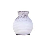 mophrati Vase Miniature Pot De Fleurs Petite Bouche Ornement Paysage Conteneur Bricolage Artisanat Plante Pot Jouet Maison Jardin en Plein Air, Gris