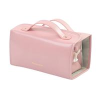 mophrati Voyagez avec Style avec Trousse de Maquillage Pliable Portable, Trousse de Toilette Voyage, 4 Compartiments Transparents détachables Suspendus, C