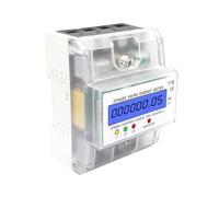 mophrati Wattmètre 5-80A de rétroéclairage d'affichage à cristaux liquides de mètre d'énergie rail DIN 3 phases 4 fils