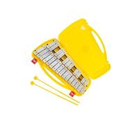 mophrati Xylophone professionnel Glockenspiel 27 notes, instrument de percussion chromatique, cadeau idéal pour l'apprentissage de la musique, avec étui, son accordé.