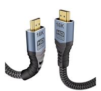 MOPOCHG Câble HDMI 2.2 Court, 50cm - 16K 10K 8K, 96Gbps Ultra High Speed Support 16K@60Hz,12K,8K@240Hz,4K@480Hz pour Câble Hdmi 2.1, eARC, HDR10+, Dolby Atmos, HDCP 2.3, TV, Macbook, PC, PS5, Xbox