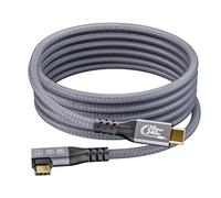 MOPOCHG Câble USB C vers USB C Coudé 240W Charge Rapide Câble USB 3.2 Vidéo 4K 60Hz Data Sync à 20Gbps Pour iPhone 15 Plus Pro Max MacBook Pro Air iPad Pro Galaxy S24 S23 Plus Ultra Tab S9 (3 m)