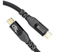 MOPOCHG USB4 Câble pour Thunderbolt 4, 240W PD 3.1 Câble USB C Charge Rapide Vidéo 8K 60Hz Data Sync à 40Gbps pour iPhone 16 15 Plus Pro Max MacBook Pro Air iPad Pro Samsung S24 Tab S9 S8 (0,5M)