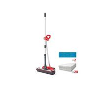 Balai vapeur sans fil multi-surfaces POLTI MOPPY RED EXTRA DUST - 1500 W - Réservoir 0,7 L - Rouge