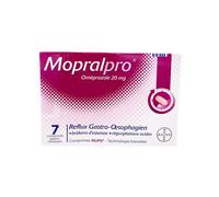 MopralPro 20mg boite de 7 comprimés gastro-résistants