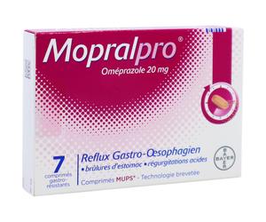 Mopralpro Oméprazole Magnésium Reflux Gastro-Œsophagien 7 Comprimés 20mg