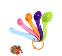 MOPZIJA 5PCS Ensemble de cuillères doseuses -cuillères doseuses de Couleurs de différentes capacités, cuillères doseuses en Plastique pour Outils de Mesure de liquides et de poudres,doseuse Plastique
