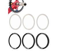 MOPZIJA 6 pcs Entretoise de Cassette de vélo Entretoise de moyeu de Volant de vélo Rondelles de Roue Libre de vélo Réglage de vélo pédalier en Alliage daluminium pour vélo de Route et VTT （29MM）
