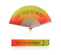 MOPZIJA éventail tissu,eventail,eventail geant,Grand éventail Pliable, Éventail Original avec Grand Message Éventail Pliable en Bambou，hand held fan,éventail tissu,éventail pliant