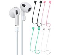 MOPZIJA Sangles Magnétiques Anti-Perte 4 Pièces Cordon de Sport en Silicone Sangle d'Écouteur Silicone Compatible avec Écouteurs sans-Fil，clip-on earbuds，magnetic strap，doux attache sangle