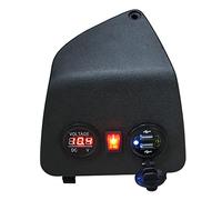 MOQIAOSEIKO Moto Prise voltmètre Double Port USB pour téléphone Compatible avec Vespa GTS300 GTS GTV 250 300 50 125 150 HPE