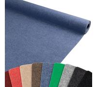 Moquette aiguilletée Rips Malta - Bleu, 2,00m x 6,00m, Moquette au Mètre Réutilisable | Cértifiée avec Résistance au Feu B1 | Moquette Foire Stand