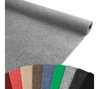 Moquette aiguilletée Rips Malta - Gris, 2,00m x 6,00m, Moquette au Mètre Réutilisable | Cértifiée avec Résistance au Feu B1 | Moquette Foire Stand