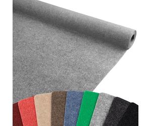 Moquette aiguilletée Rips Malta - Gris, 2,00m x 6,00m, Moquette au Mètre Réutilisable | Cértifiée avec Résistance au Feu B1 | Moquette Foire Stand
