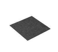 Moquette Autocollante Lot de 12 dalles moquette autocollantes, souples et rembourrées, for chambre à coucher ou salon(12x12in Dark Gray)