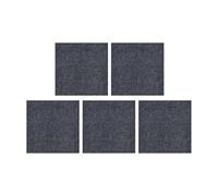 Moquette Autocollante Lot de 5 dalles moquette autocollantes 30 x cm, for usage commercial, antidérapantes, carrées, for chambre à coucher(Dark grey)
