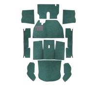 Moquette complète verte pour VW Coccinelle Berline (08/1968-07/1972)