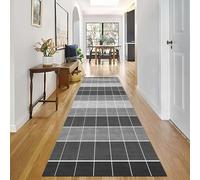 Moquette Coureur Couloir Extra Long Gris Blanc À Poils Longs Tapis Coureurs Fond Antidérapant 100/150/200/250/300/350/400/500/600cm Paillasson Tapispour Couloir Passage Hall-Tapis(100 * 150cm)