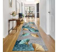 Moquette Coureurs Couloir Étroit Bleu Gris Or À Poils Longs Tapis Coureur Couloirs 80cm 90cm 100cm 110cm 120cm Tapis pour Salle de Conférence Bureau Patio Tapis de Zone(90 * 300cm)