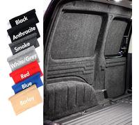 Moquette d’habillage quadri-extensible pour intérieur de camping-car, fourgon, voiture (Noir, 6 m x 2 m)