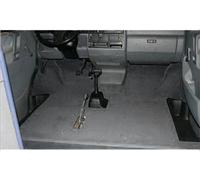 Moquette de cabine avant avec passage vers l'arrière pour VOLKSWAGEN Transporter T4 (1990-2003) - couleur gris chiné