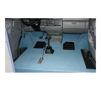 Moquette de cabine avant sans passage vers l'arrière pour VOLKSWAGEN Transporter T4 (1990-2003) - Noire