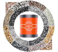 Moquette de pierre - Kit de 25 kg Gravier de marbre Rosso Verona + 1kg Liant PU résistant aux UV pour intérieur & extérieur I Tapis de pierre pour terrasse, jardin, escaliers I BEKATEQ BK-605PU