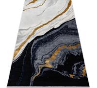 Moquette EMERALD exclusive 1017 glamour, marbre élégant bleu foncé / bleu doré 240x330 cm