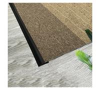 Moquette en PVC et Bordure de Sol ， Bandes de Bordure de Sol à stratifié pour Transitions de seuil d'une Hauteur inférieure à 6 mm (Couleur : Noir, Taille : Longueur 5 m/196 po)