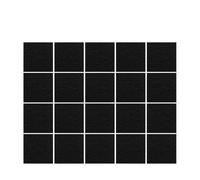 Moquette Lot de 10 à 40 tapis autocollants carrés 30 x cm, amovibles, for décoration maison(Black-20PCS)