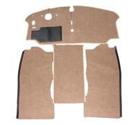 Moquette Luxe de cabine avant à 2 places pour VOLKSWAGEN Combi Bay Window (08/1967-07/1972) - Marron