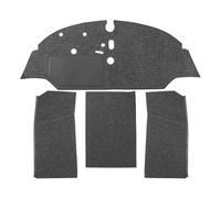 Moquette Luxe de cabine avant avec banquette pour VOLKSWAGEN Combi Split (1961-1967) - noire