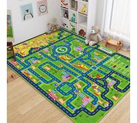 moquette moelleuse, Tapis de chambre à coucher abstrait chic | naturel d'intérieur moderne, décoration maison, tapis sol avec support antidérapant Durable for salon d'enfants(Cartoon 7,60*90CM)